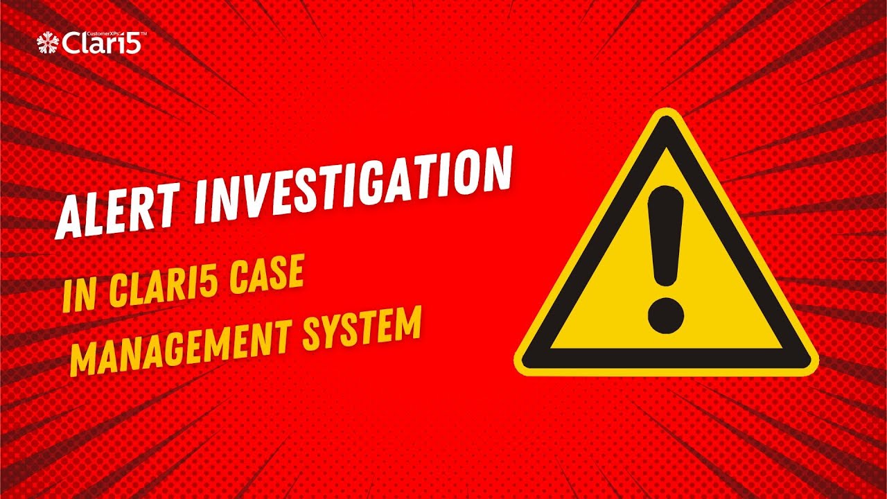 Alert Investigation in Clari5 Case Management System