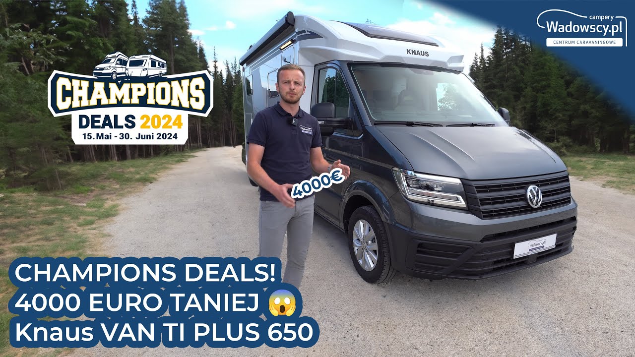 CHAMPIONS DEALS! 4000 EURO TANIEJ 😱 Knaus VAN TI PLUS 650 MEG 4x4