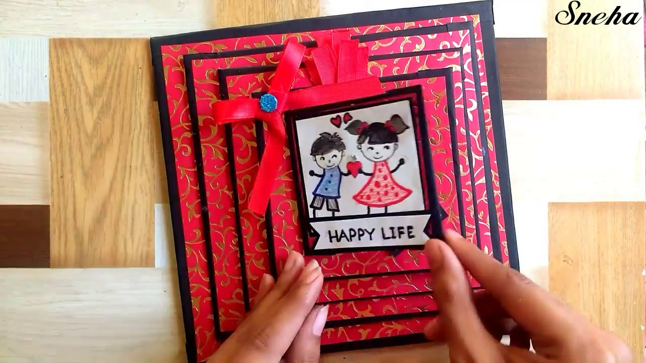 How to make scrapbook | scrapbook tutorial | birthday scrapbook | valentine scrapbook ideas