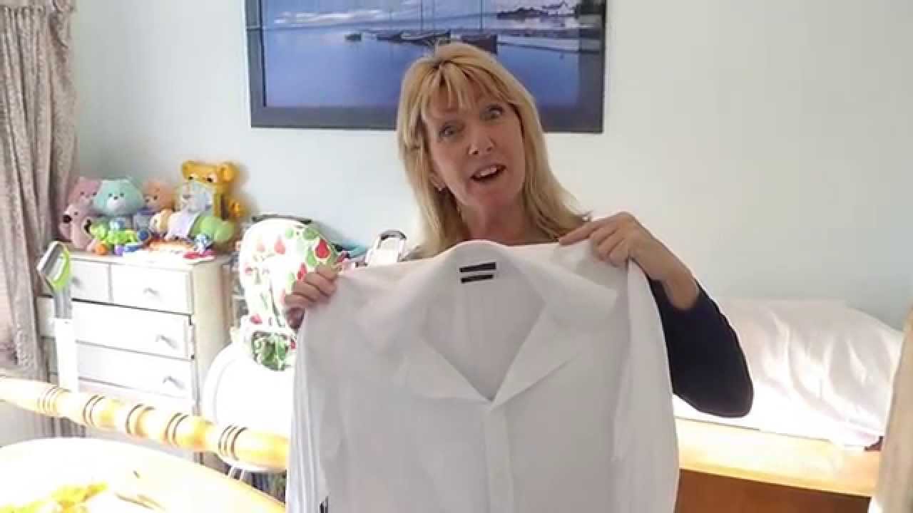 How to take a baggy shirt in, for a slimmer fit by adding darts. A very simple fix!