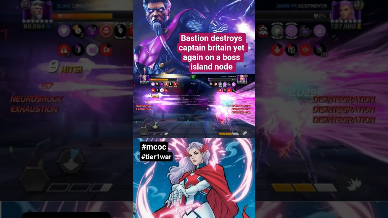 bastion vs captn britain node46#marvelcontestofchampions#contestofchampions#shorts#viral#mcoc#gaming