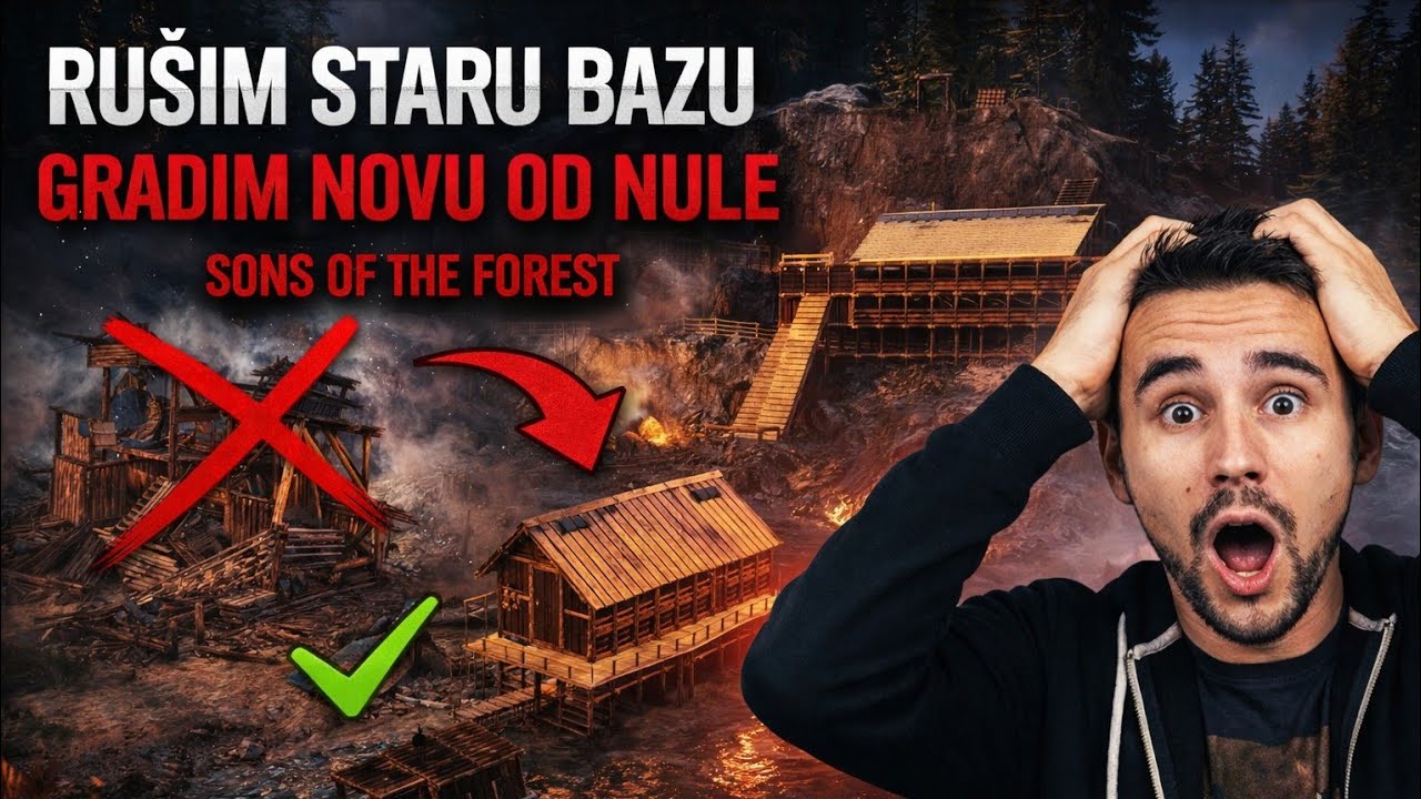 NOVA BAZA od Nule - Da Li Sam Poludeo?! | Sons of the Forest ep.5