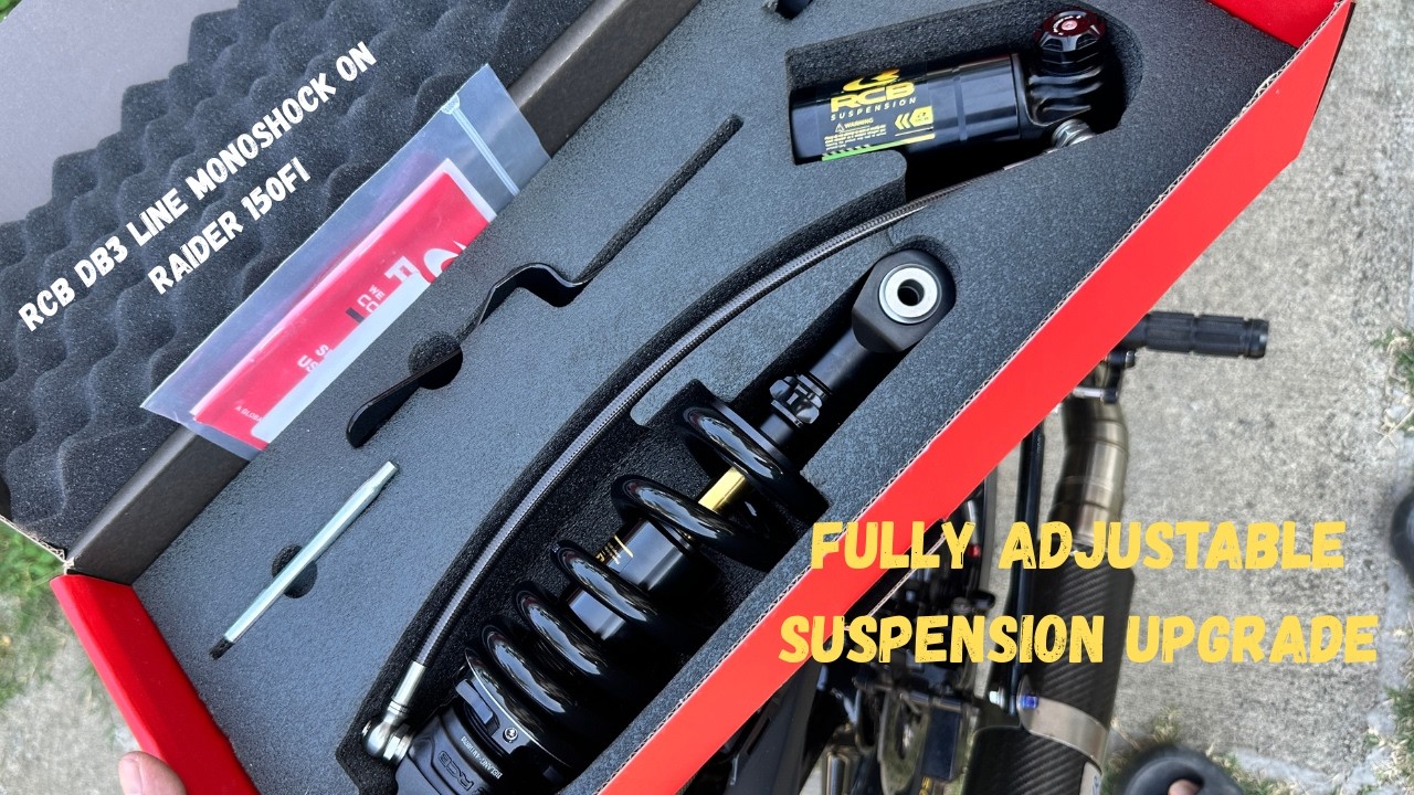 Raider 150fi Upgrade: Stock Shocks vs. RCB DB3 Line! (Big Difference)