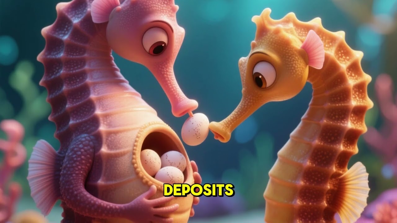 Маленькая морская лошадка, которая не умеет быстро плавать!