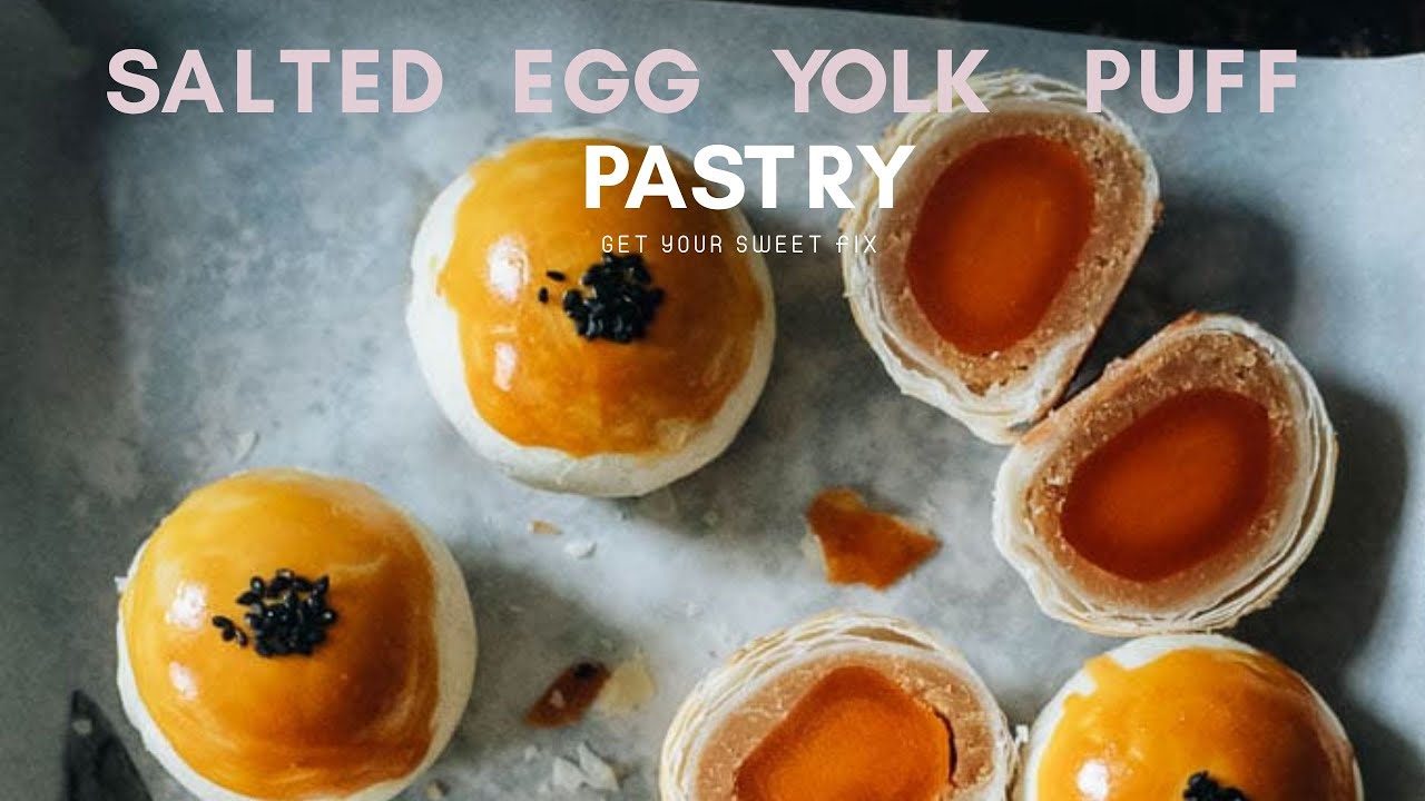 Salted Egg Yolk Puff Pastry Recipe | Miyano Daily  ▶ 1080p VIDEO