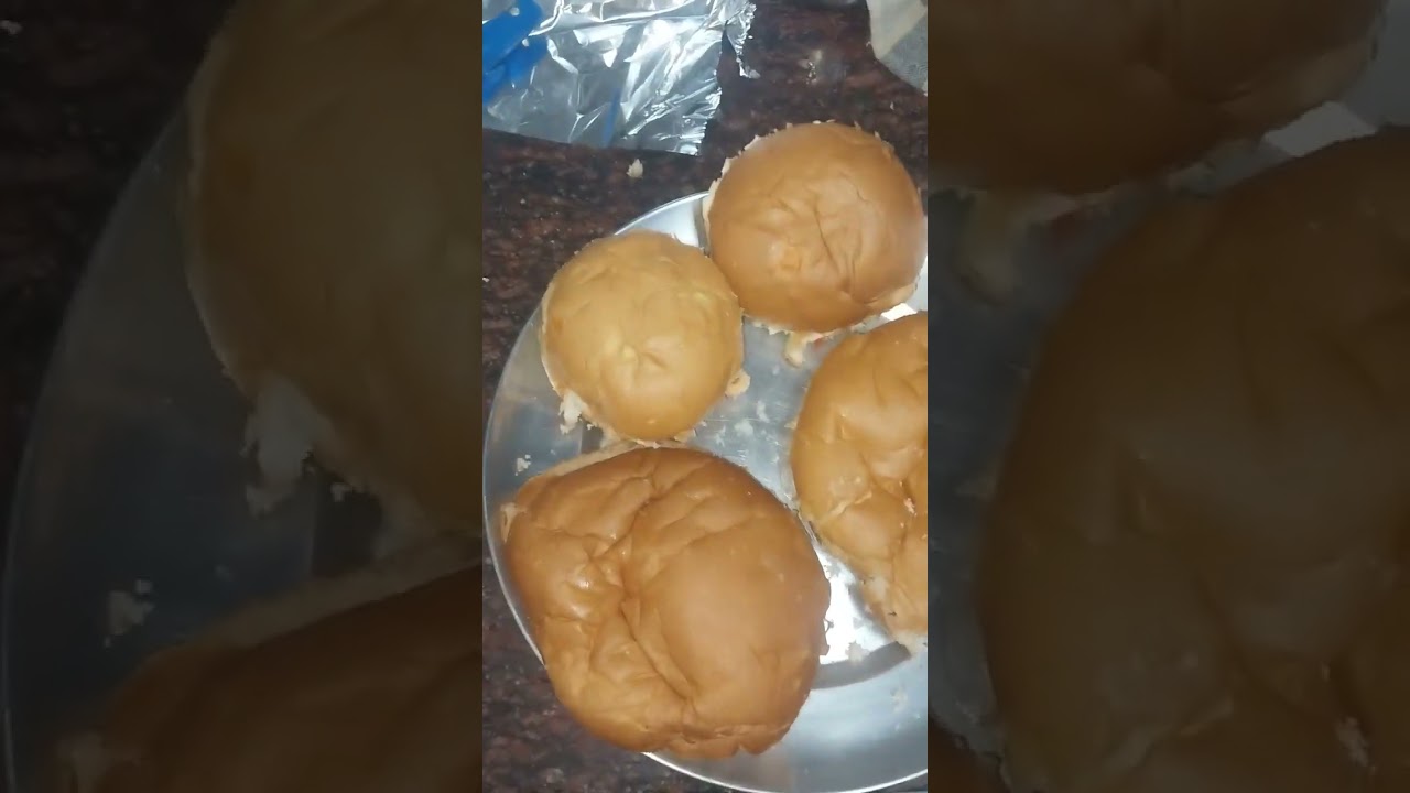 आज का नास्ता BAN  with AMUL BUTTER 