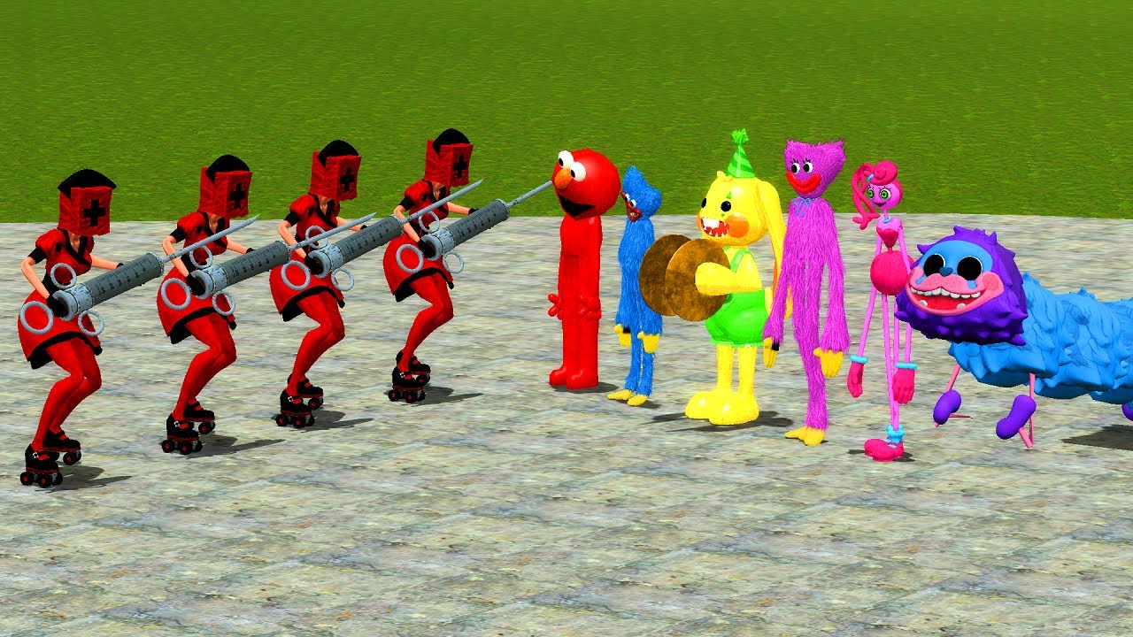 NEW NURSE REAPER NIGHTMARE VS ALL POPPY PLAYTIME CHARACTERS IN Garry's Mod