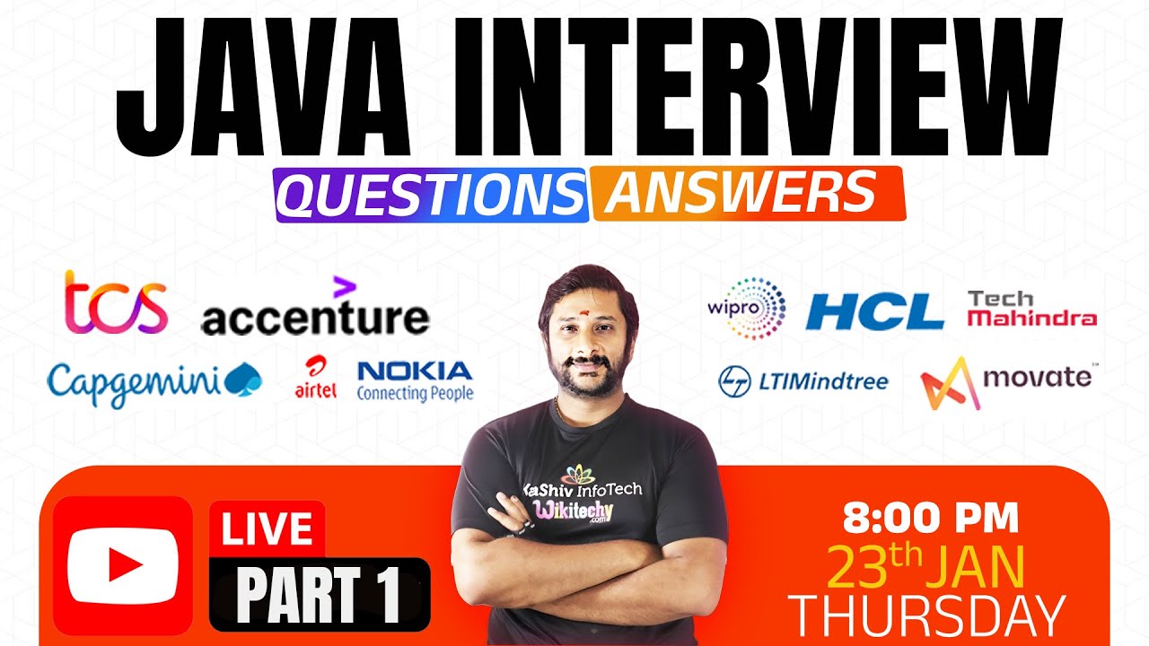 LIVE: Java Interview Questions and Answers for Freshers & experience in Tamil #interviewquestions