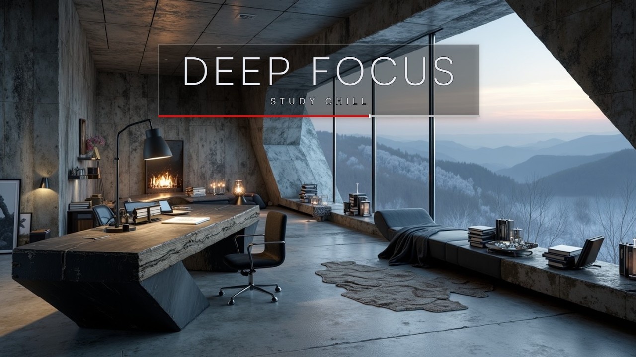 Winter Deep Focus | Blizzard Study Music ~ Frozen Penthouse Ambience