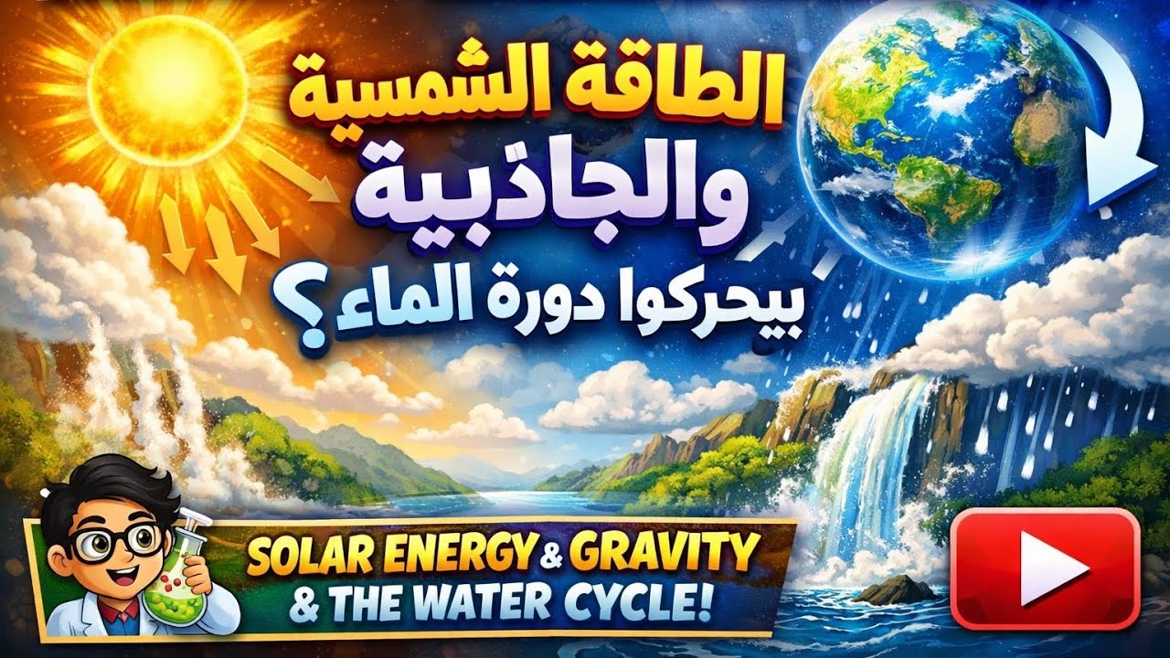 مراجعه ساينس 6 ابتدائي كونسبت 3.1 / LESSON TWO  Solar Energy and Gravity the Water Cycle?
