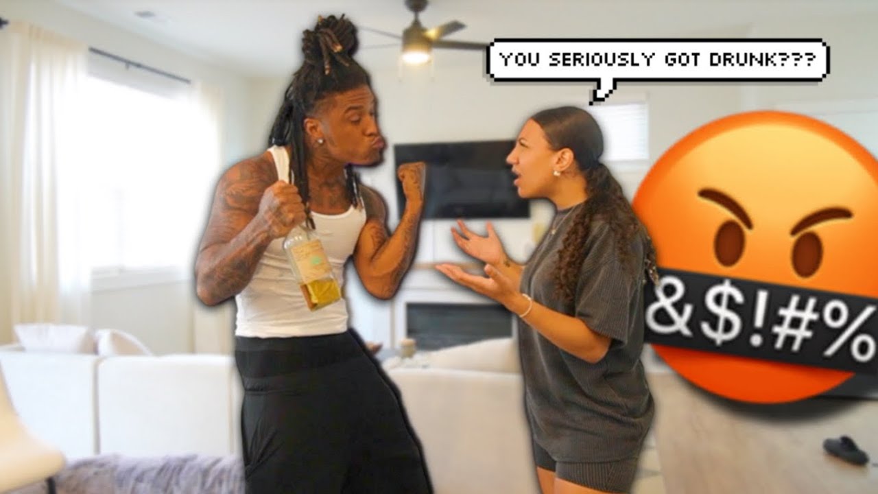 COMING HOME DRUNK PRANK ON GIRLFRIEND!! *gone wrong*