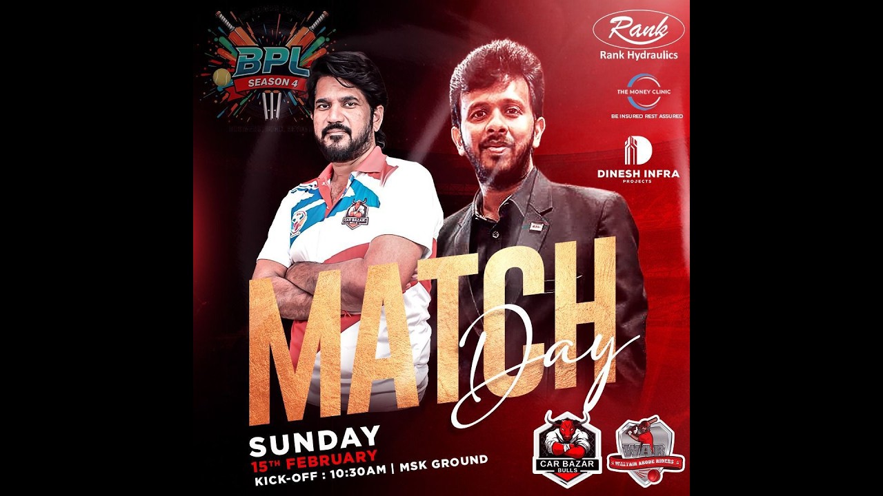 BNI PREMIER LEAGUE || CAR BAZAR BULLS VS WALTAIR ABODE RIDERS ||