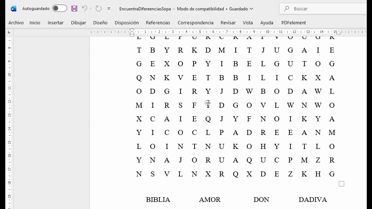 Cómo Cree las Sopas de Letras con un Excel y un Script para automatizar el proceso, quedó super!