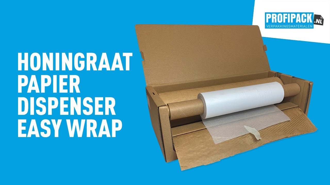 Honingraat Papier Dispenser Easy (EZ) Wrap: Profipack Productdemo