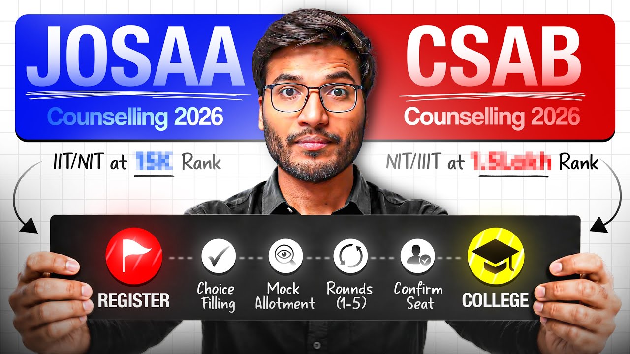 JOSAA + CSAB Counselling 2026 | FREE MASTERCLASS!
