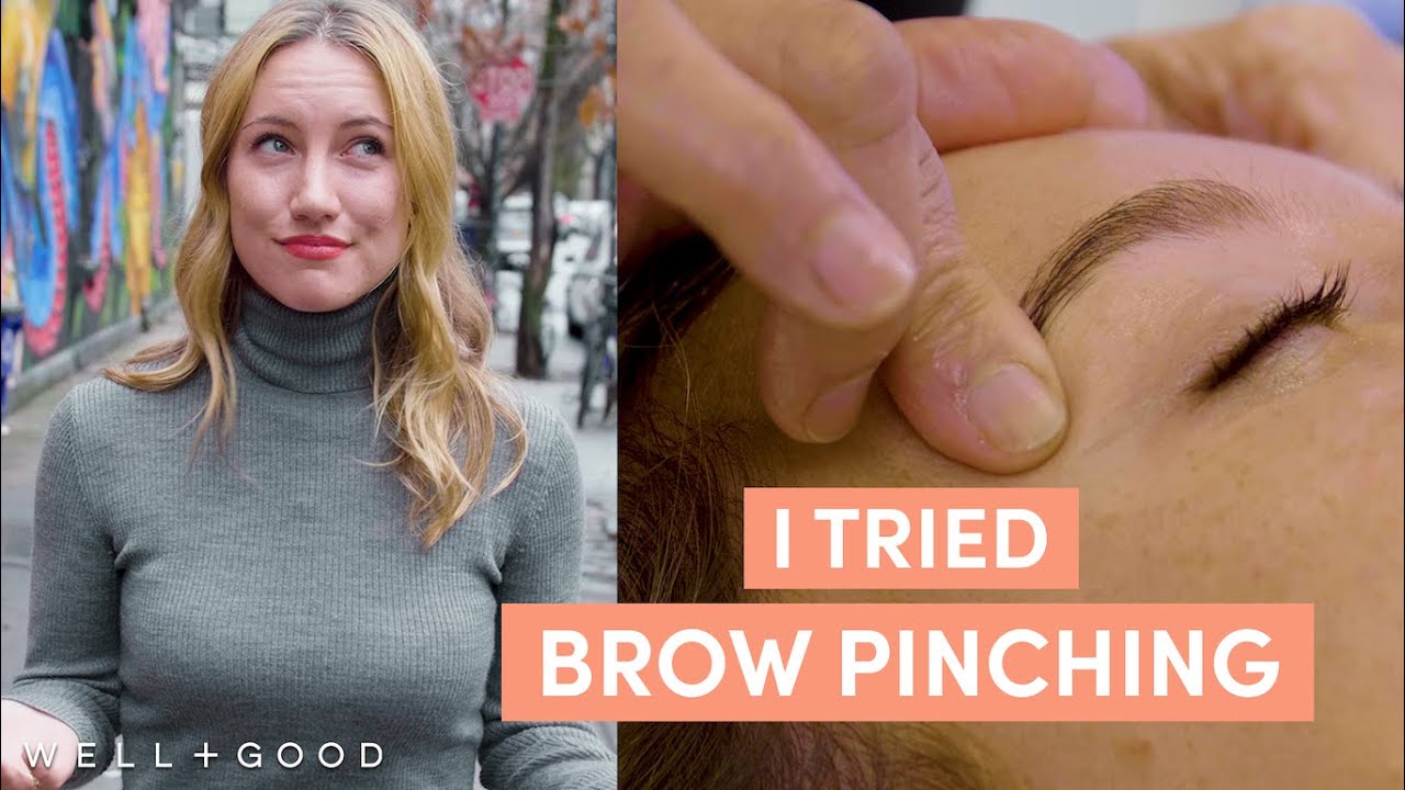 I Tried Brow Pinching, An Ayurveda Inspired Treatment | What the Wellness | Well+Good