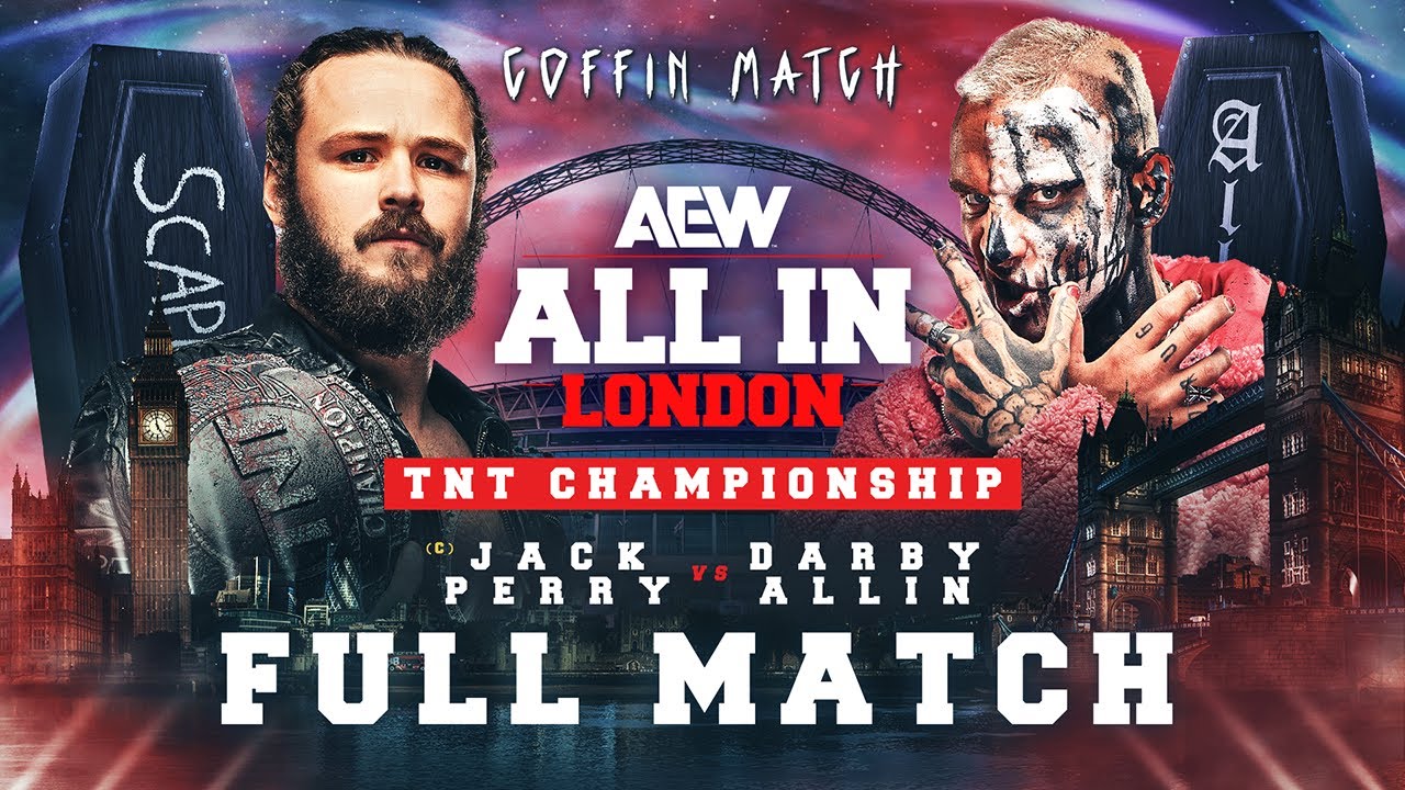 ПОЛНЫЙ МАТЧ: Джек Перри против Дарби Аллин – матч за звание чемпиона TNT | AEW All In London 2024
