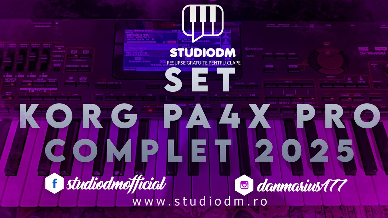 🟣🟣SET KORG PA4 X PRO 2024/2025 COMPLET 🟣🟣 (Link de descarcare in descriere)