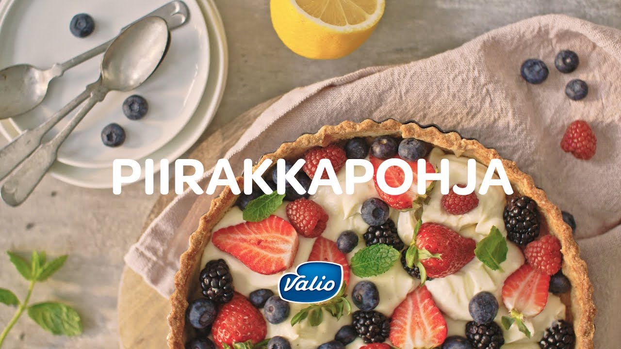 Näin teet nopean piirakkapohjan • Valio reseptit