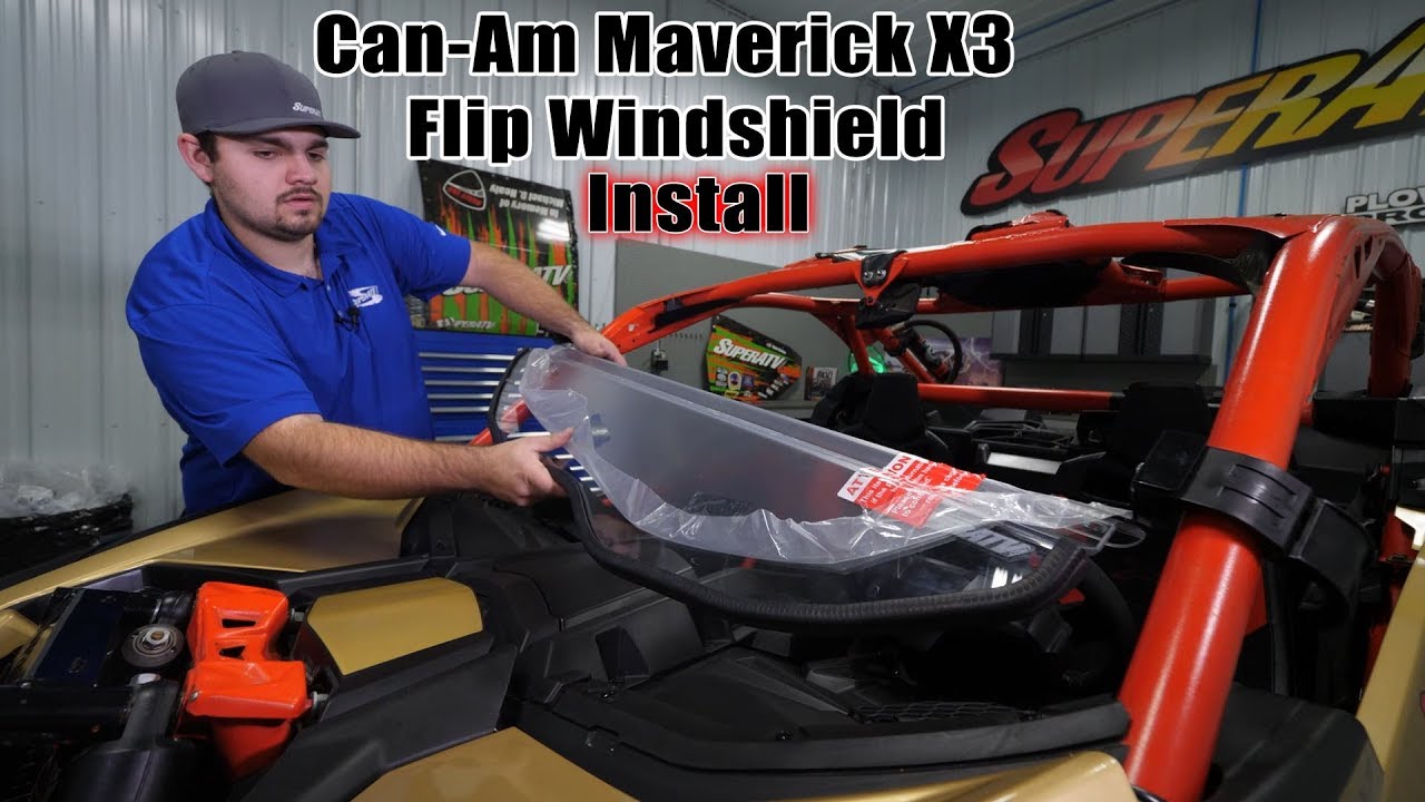 Flip Windshield Install | Can-Am Maverick X3 | How To | SuperATV