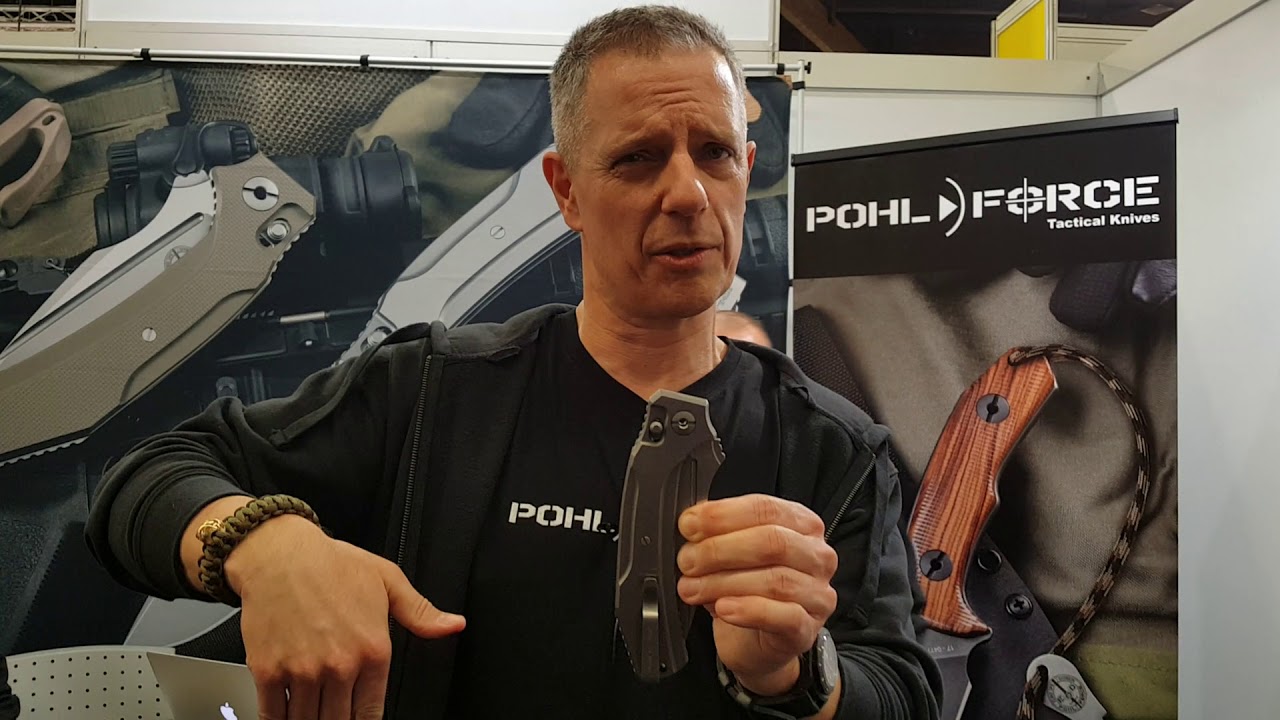 POHL FORCE new knives with Dietmar Pohl. IWA 2018