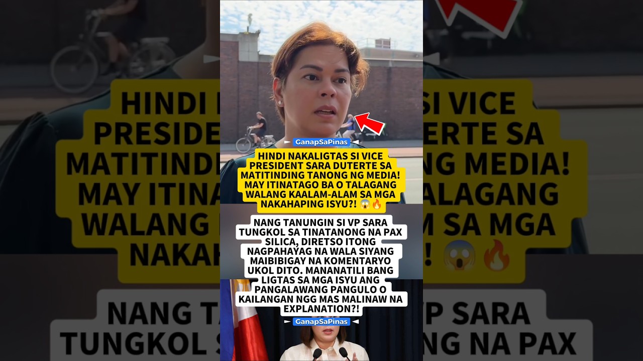 VP SARA DUTERTE DUMEBATE SA MEDIA! HINDI NAGPADALA! 😱⚖️ #shorts