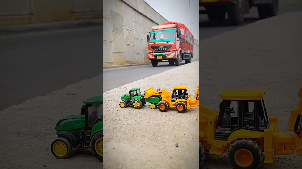 New Remote Control tractor vs Jcb Unboxing testing #shorts 🚜🚜🚜🚜