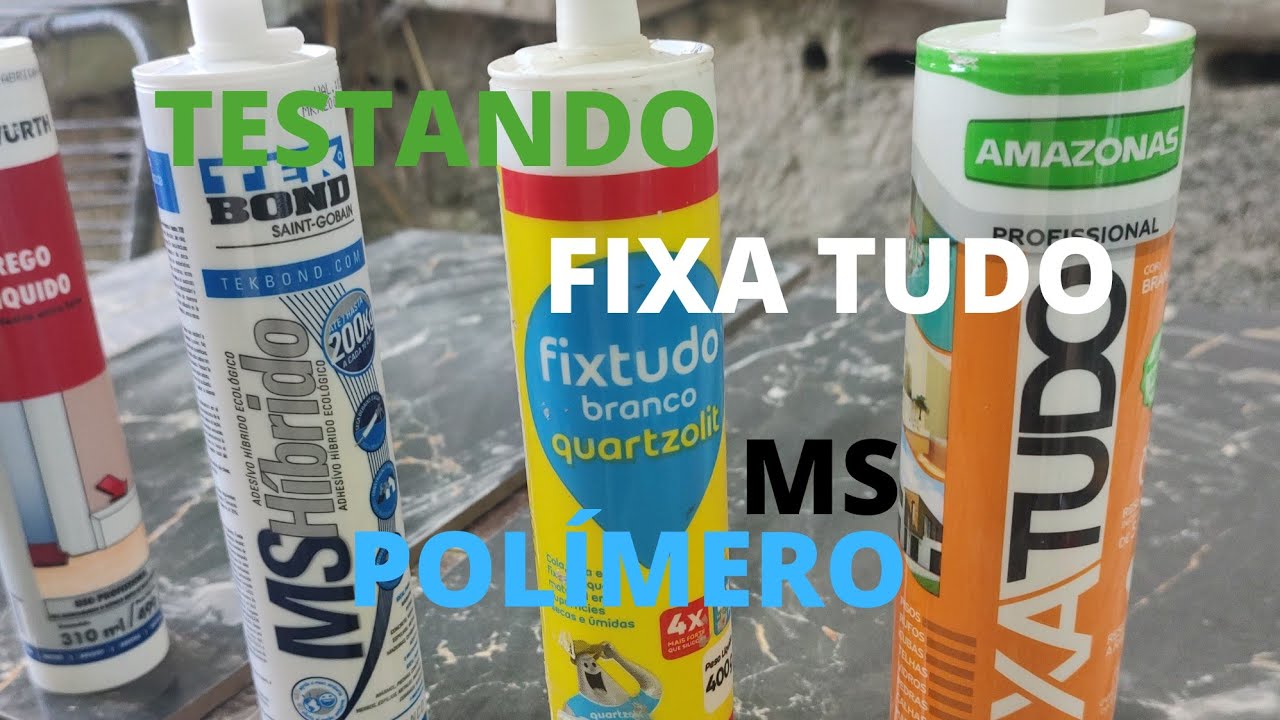 TESTANDO FIXA TUDO MS POLÍMERO COLA ATÉ DEBAIXO D'ÁGUA ? VEDA RACHADURAS EM PISCINAS !!!!