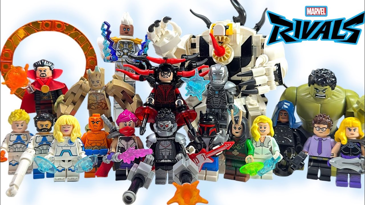 LEGO Marvel Rivals Season 1 Part 2 Building All Characters! / Side By Side Comparison