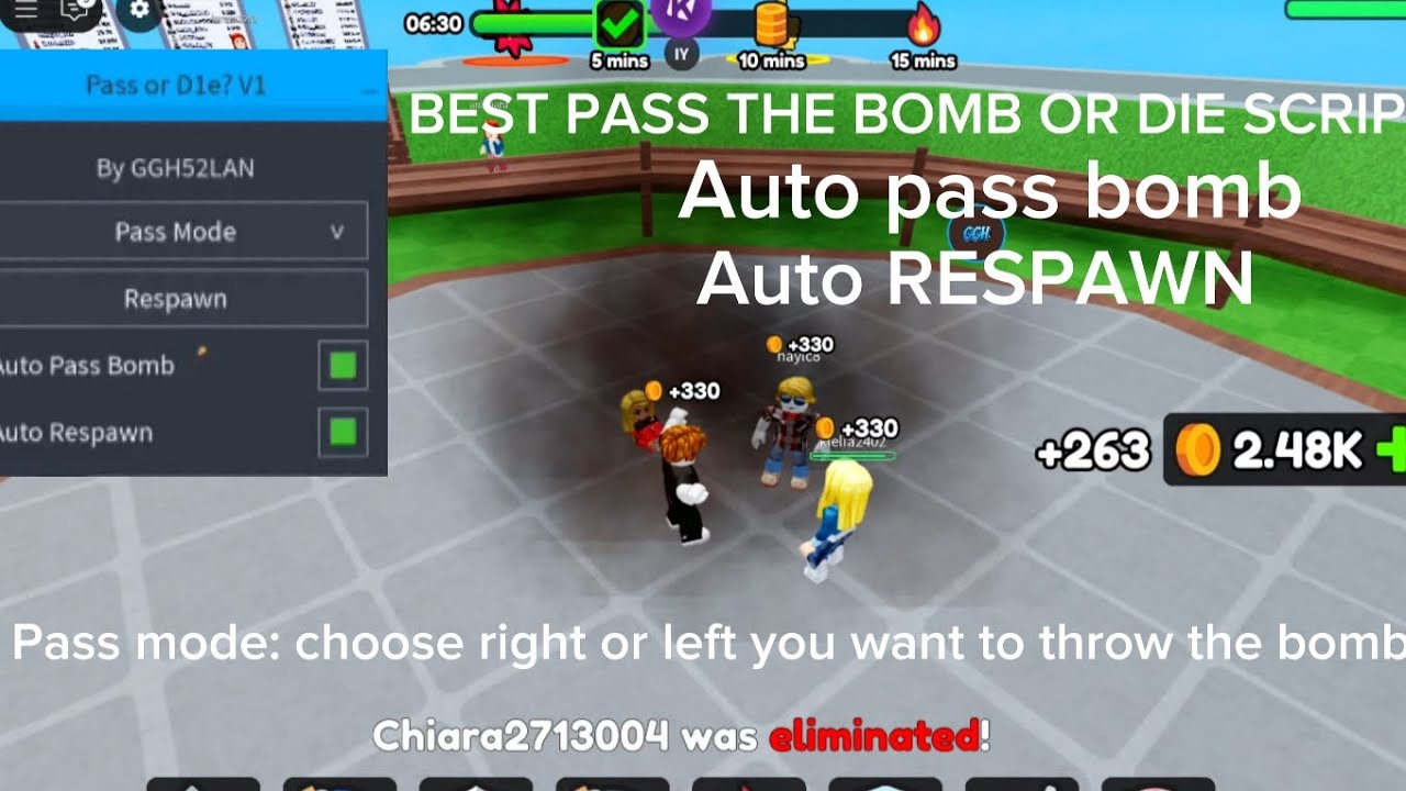 BEST PASS THE BOMB OR DIE SCRIPT PASTEBIN DIRECT