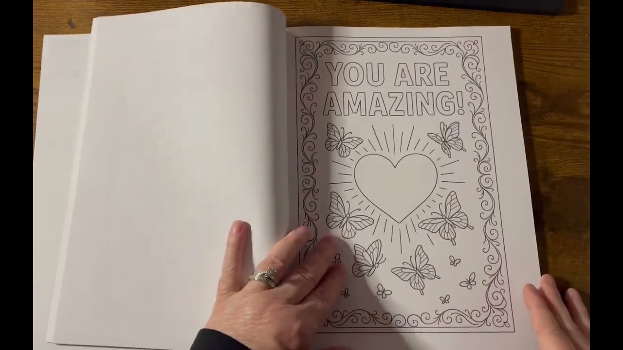 My Valentine by Mama T Coloring Books flip 