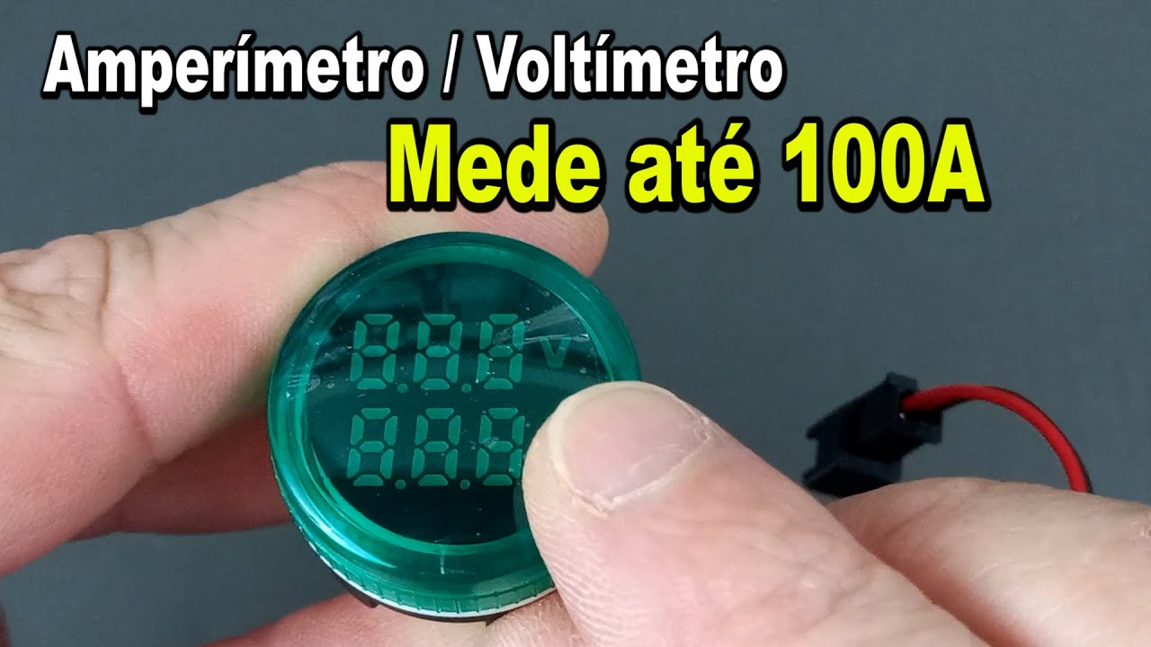 Como instalar AMPERÍMETRO / VOLTÍMETRO 100A - 500V
