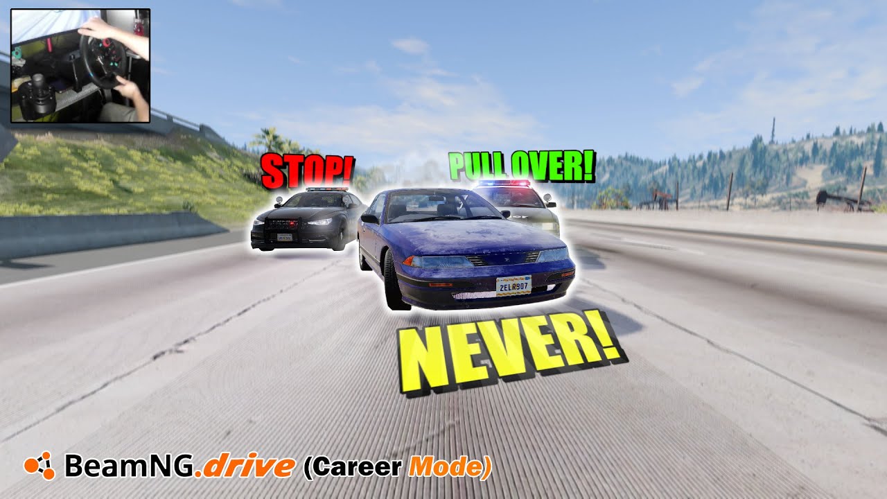 Cops CHASE Us In Career Mode! (BeamNG drive)
