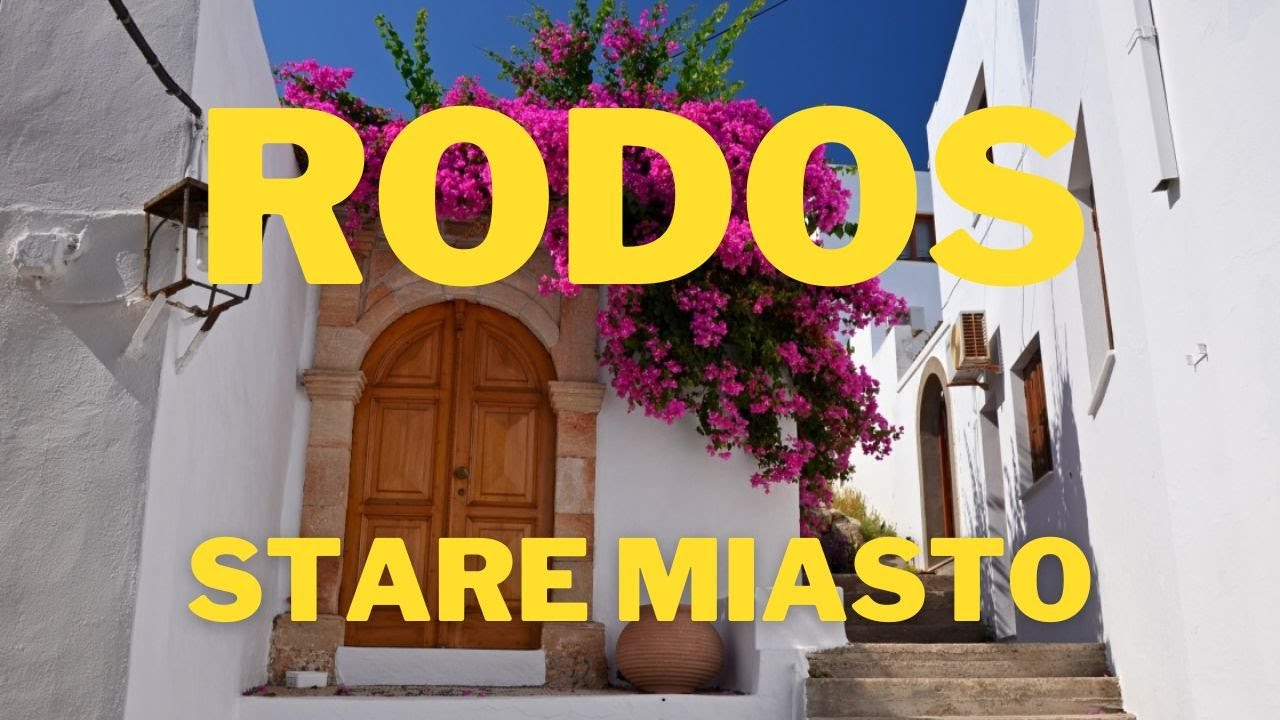 Zwiedzamy Stare Miasto Lindos, Rodos, Grecja  4K