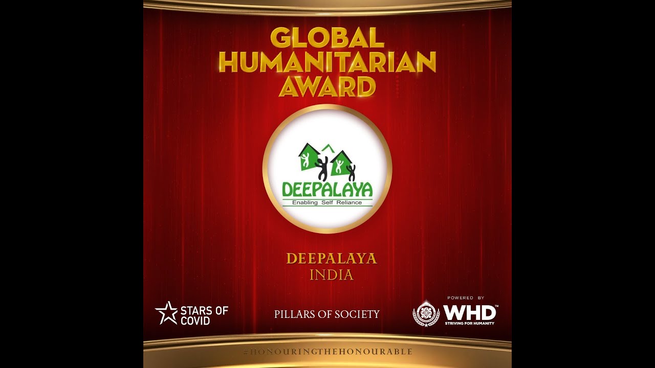 Global Humanitarian Award by World Humanitarian Drive - Stars of COVID DEEPALAYA