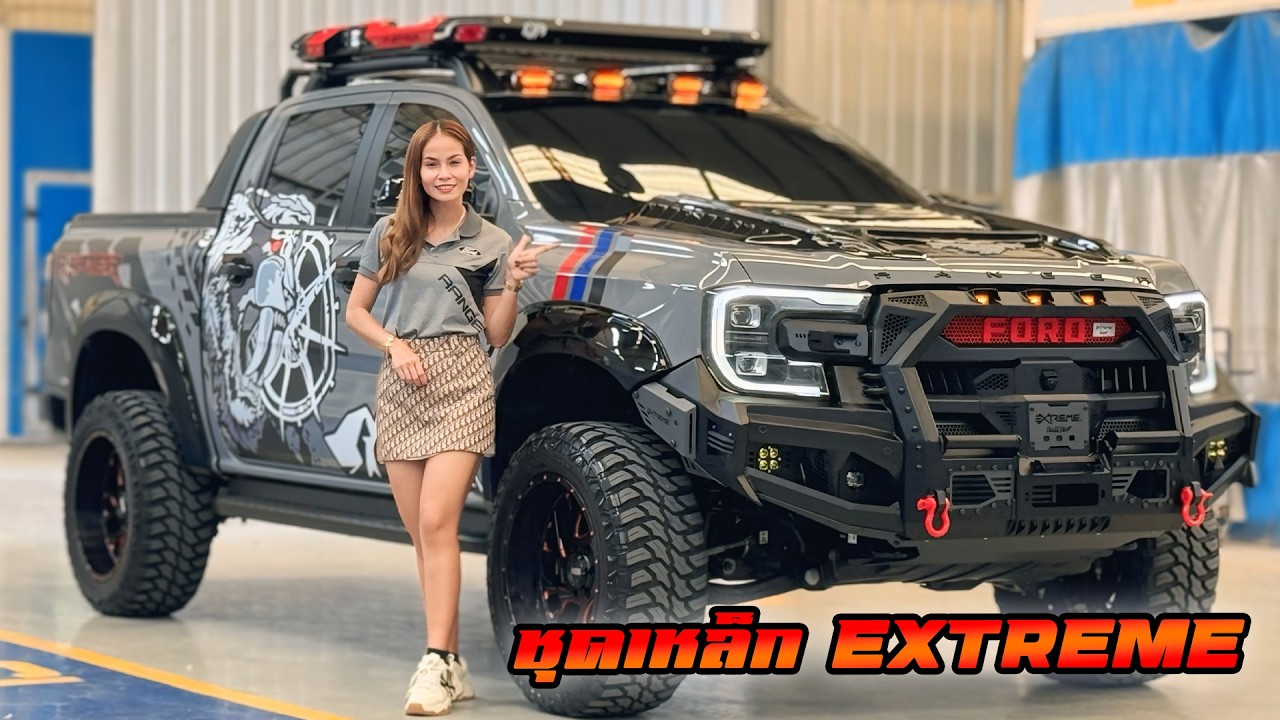 𝟰 ประตู 𝗦𝗧𝗥𝗢𝗠𝗧𝗥𝗔𝗞 𝟰𝘅𝟰 แร๊ปเทาแลมโบ ยก 2 ล้อล้นๆ @น้ำตาลฟอร์ด #automobile #ford #ranger #smartphone