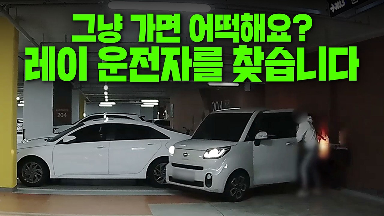 26899회. 자전거 2대를 파손시키고 연락처도 없이 그냥 가버린 레이 운전자!!!