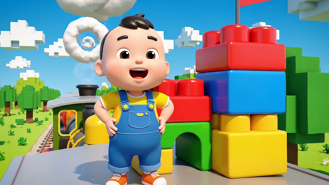 Fortnite Baby Construyó un Fuerte en un Tren | Canciones Infantiles y Rimas para Niños