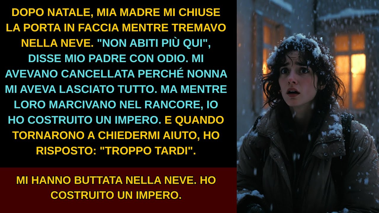 DOPO NATALE, LA MIA FAMIGLIA MI LASCIÒ FUORI PER ANNI SENZA SPIEGAZIONI NÉ RIMORSI