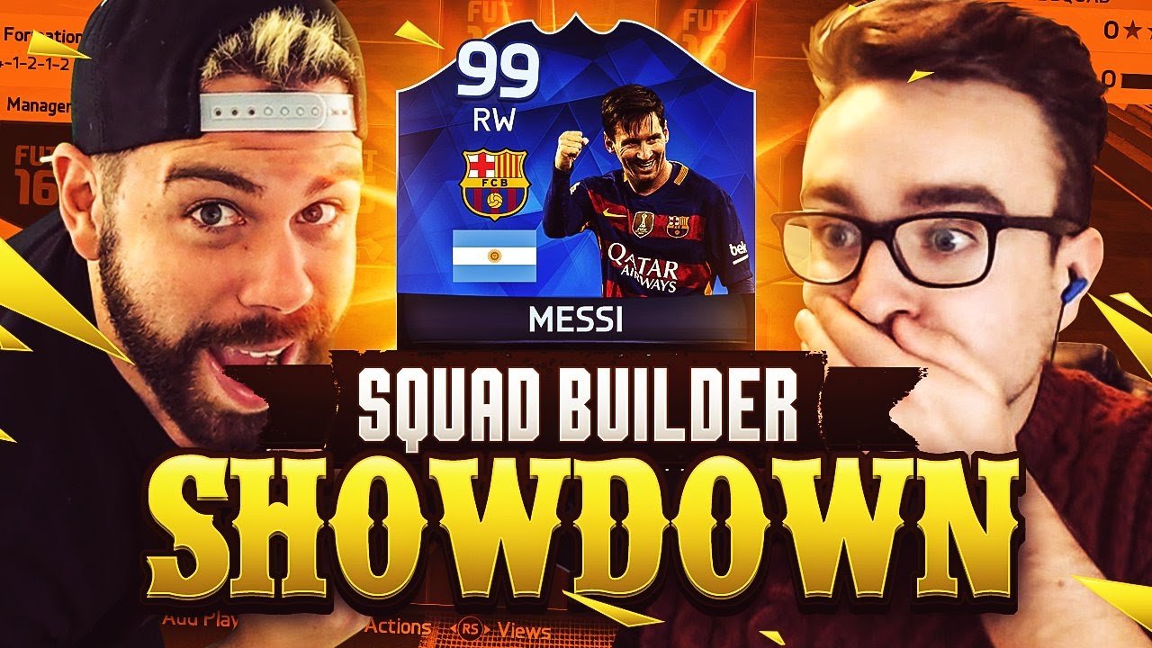 99 TOTY MESSI SQUAD BUILDER SHOWDOWN vs AJ3!!! FIFA 16 Ultimate Team - 99 rated MESSI