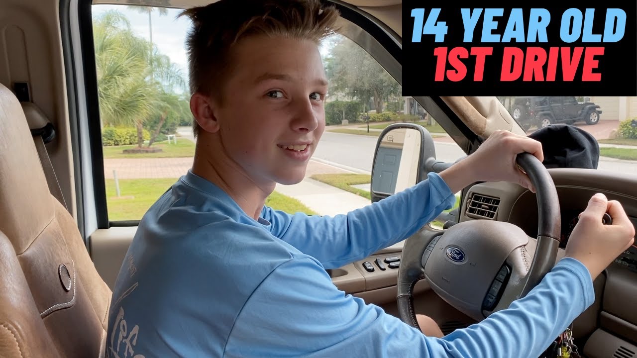 14 YEAR OLD'S 1ST DRIVE AND THEN GETTING DRIVER'S PERMIT
