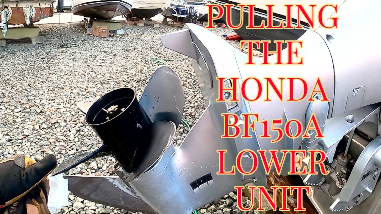 Pulling a Honda BF150A Lower Unit post breakdown. | Stabicraft on the Sound