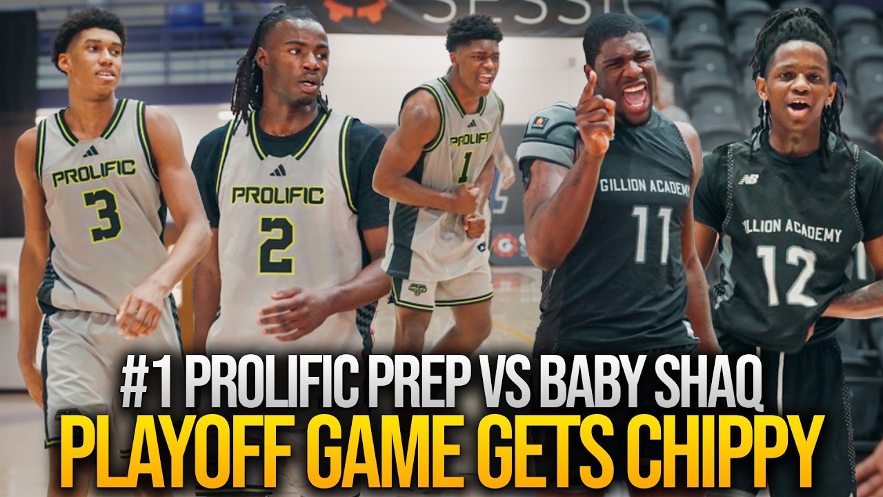 #1 PG Naz Anderson & Bruce Branch III vs BABY SHAQ in PLAYOFFS! WIN OR GO HOME 😤