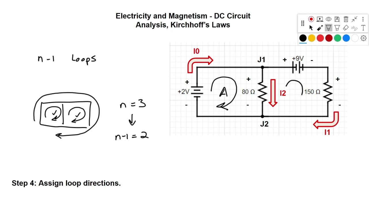 Kirchhoff's Laws - DC Circuit Analysis - FE Exam