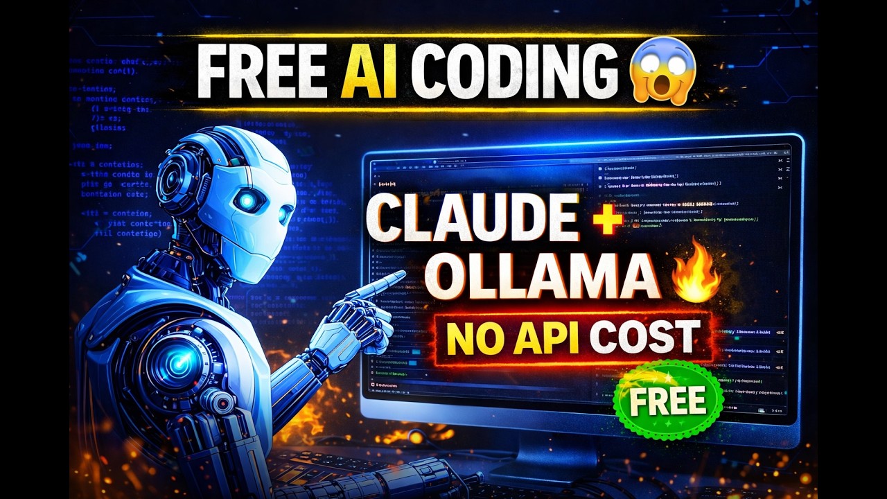 Claude Code Masterclass 🔥 Free AI Coding with Ollama (No API Cost!)