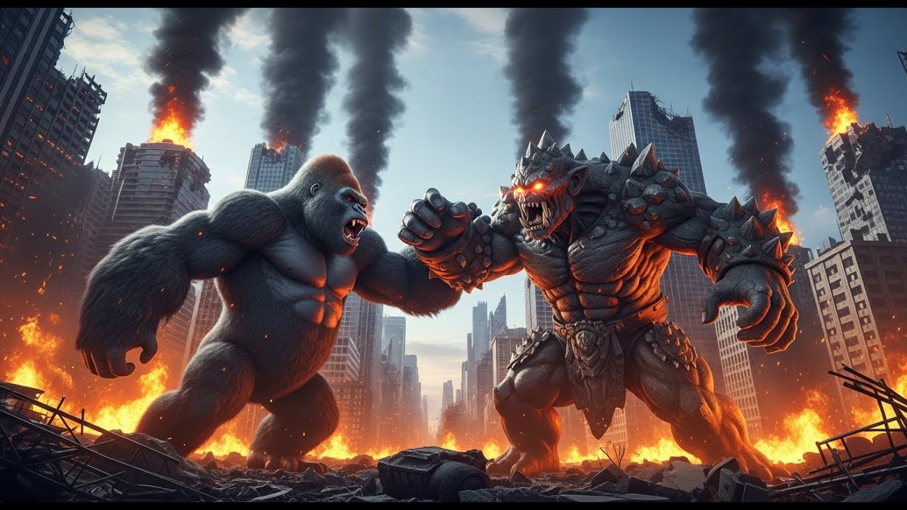 kongo vs mega troll epic monster battle gameplay