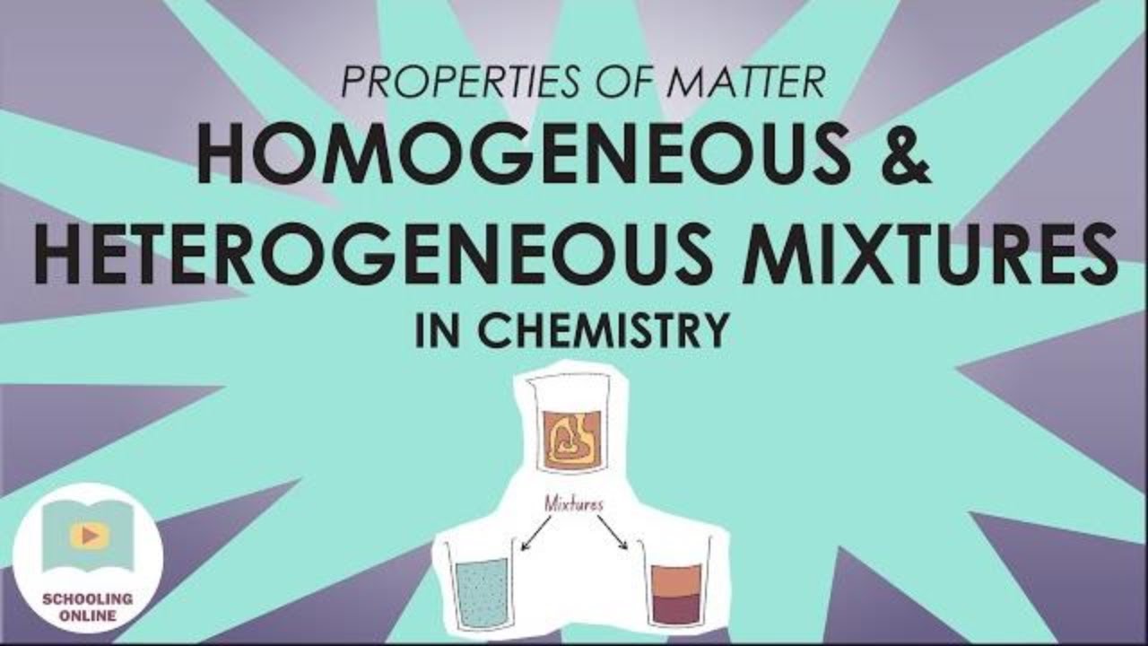 Heterogeneous and Homogeneous Mixtures in Chemistry