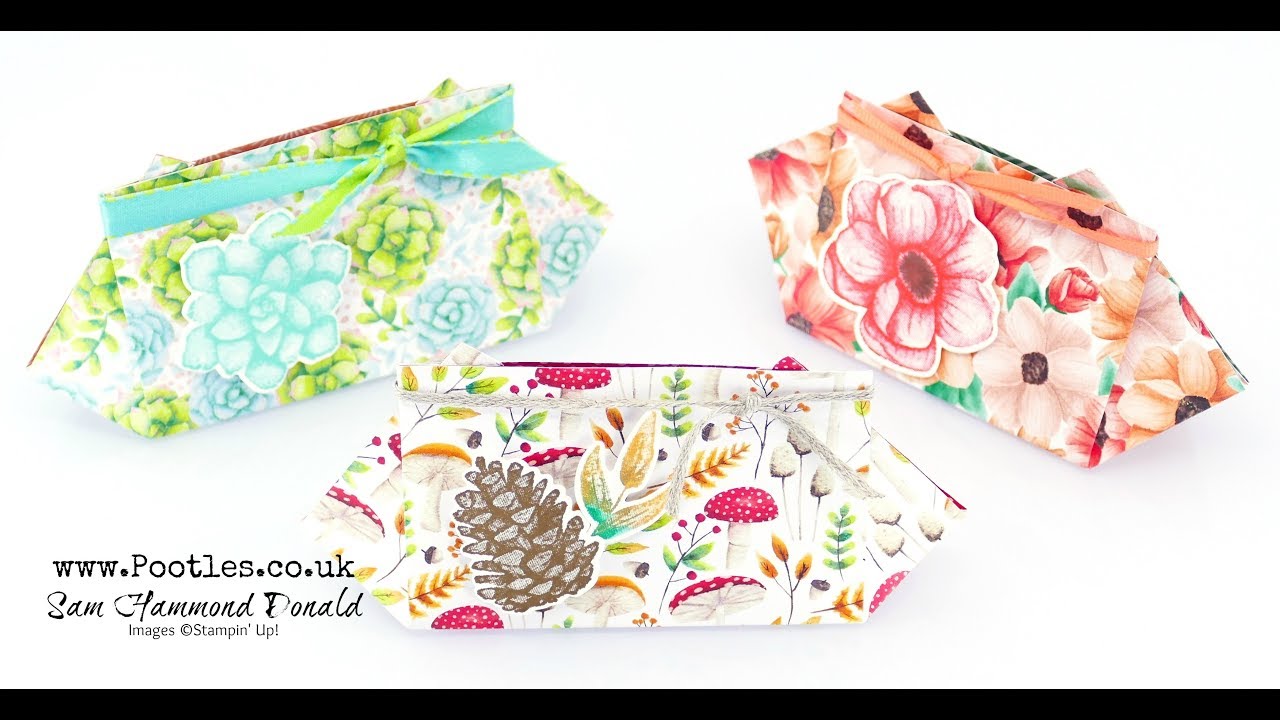 Stampin' Up! No Cut Clutch Bag, Miniaturised!