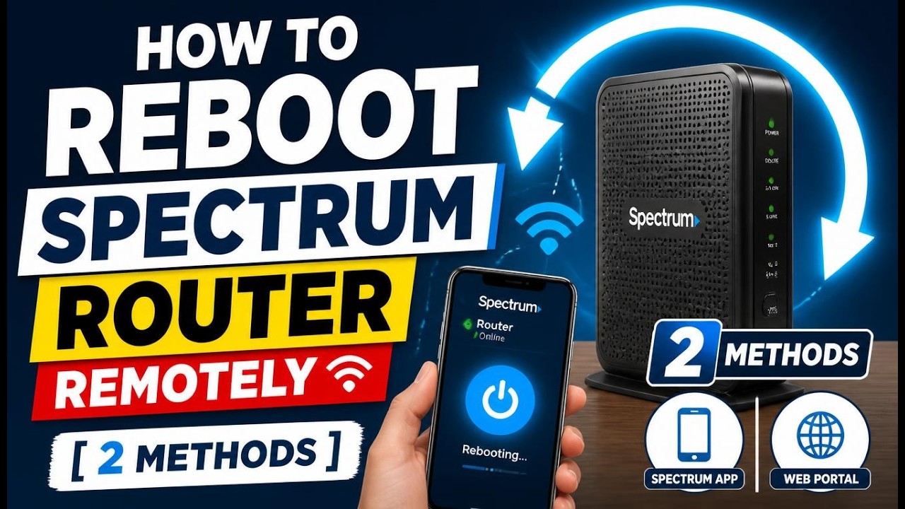 Как удаленно перезагрузить роутер Spectrum из любого места: 2 способа | как перезагрузить модем S...
