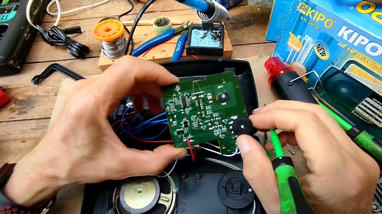 Ремонт радиоприемника KIPO KB-308AC, типичные неисправности #ремонтсвоимируками